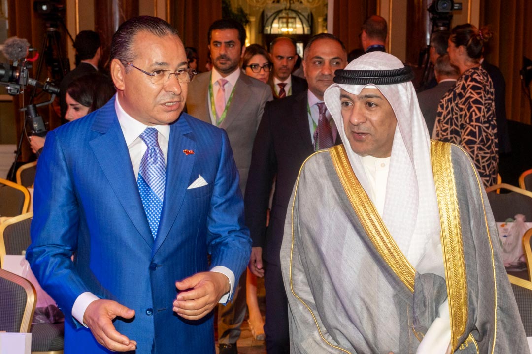 Kamel Ghribi with H.E. Jasem Mohamed Albudaiwi, Secretary General, Gulf Cooperation Council