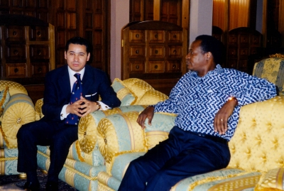 Kamel Ghribi with Blaise Compaoré, former President of Burkina Faso - 1997