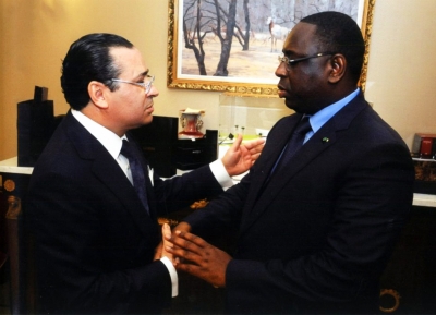 Chairman Kamel Ghribi; Macky Sall, President of Senegal.