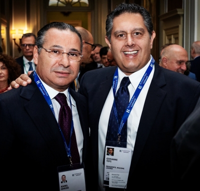 Chairman Kamel Ghribi; Giovanni Toti, President of Liguria, Italy.