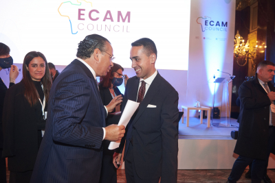 Chairman Kamel Ghribi with Luigi Di Maio, Minister Of Foreign Affairs And International Cooperation, Italy