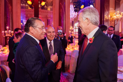 Chairman Kamel Ghribi with H.E. Tony Blair, Executive Chairman, Institute for Global Change
