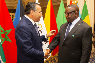 Chairman Kamel Ghribi with  H.E. Julius Maada Bio, President, Republic of Sierra Leone