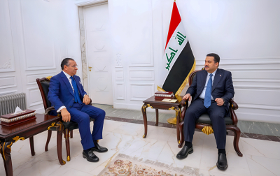 Chairman Kamel Ghribi with H.E. Mohammed Shia Al-Sudani, Iraqi Prime Minister