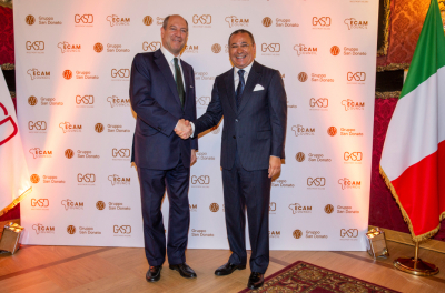 Kamel Ghribi with Riccardo Guariglia Secretary-General of the Ministry of Foreign Affairs