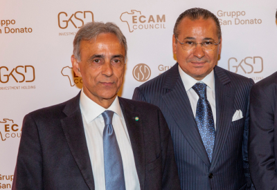 Kamel Ghribi with Ettore Francesco Sequi, Secretary-General of the Ministry of Foreign Affairs