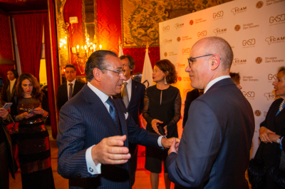 Kamel Ghribi with Nabil Ammar, Minister of Foreign Affairs of Tunisia