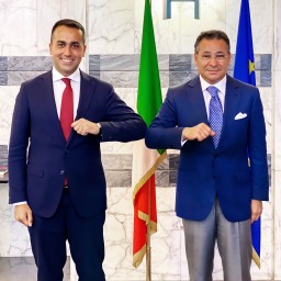 Kamel Ghribi meets Italian Foreign Minister Luigi Di Maio in Rome 