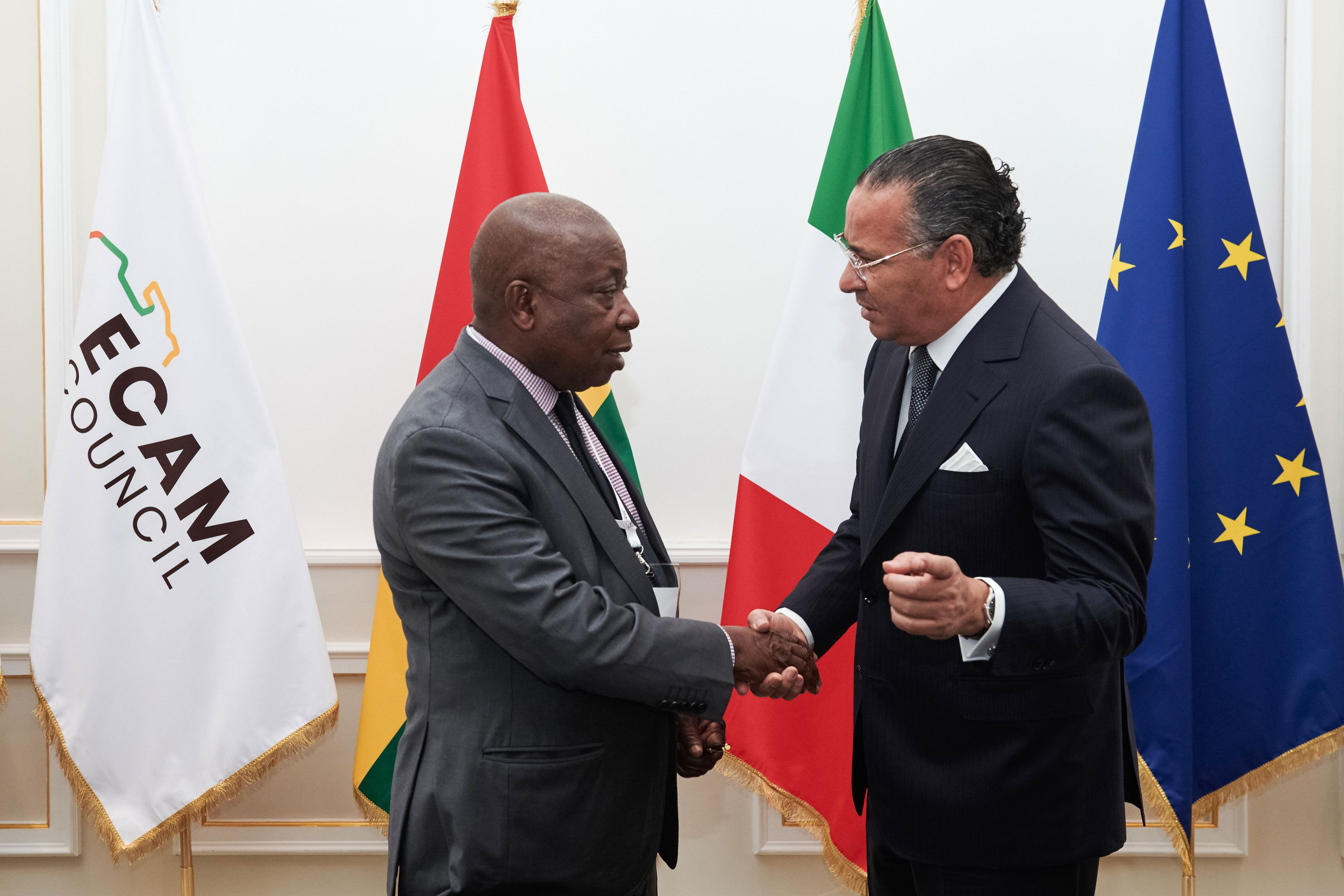 Chairman Kamel Ghribi with H.E. Kwaku Agyeman-Manu, Minister of health, Republic of Ghana.