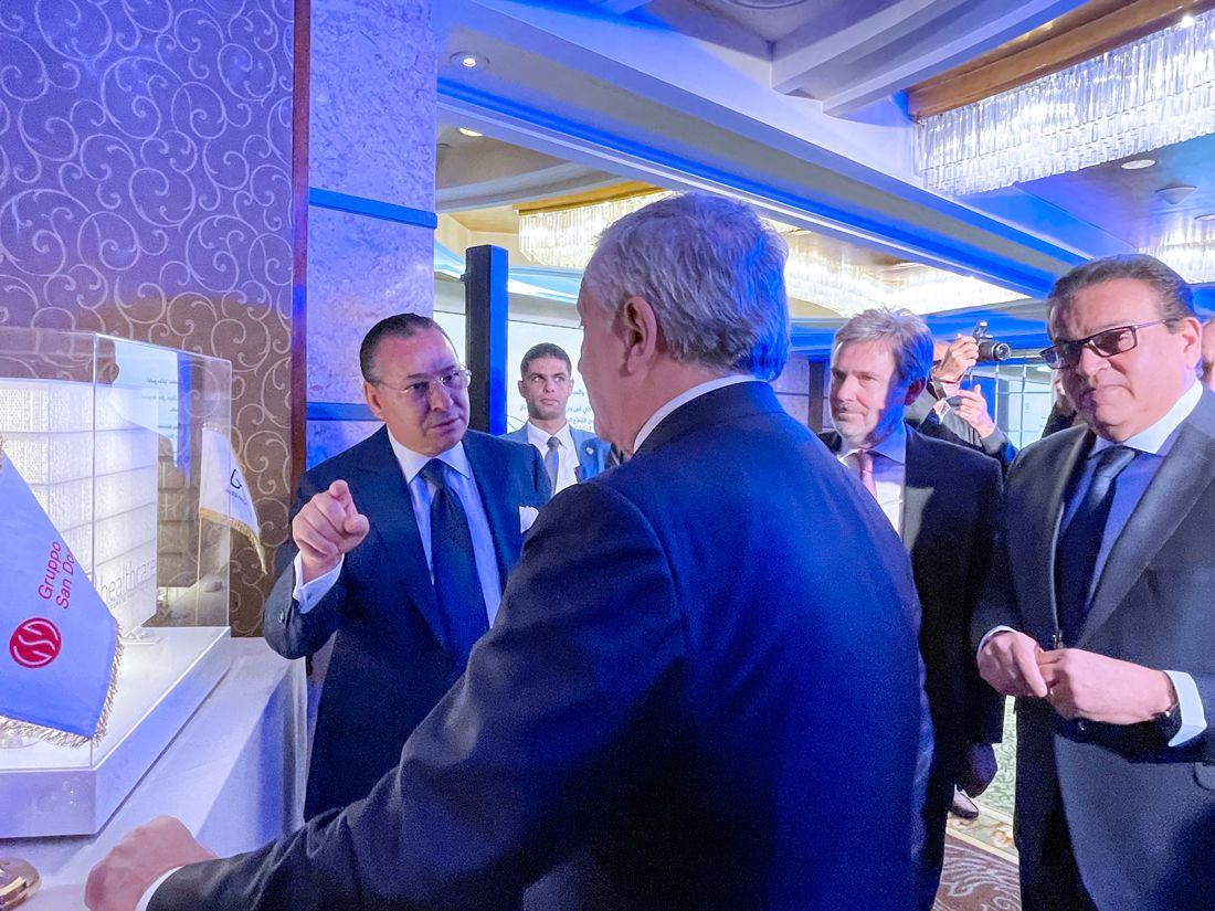 Chairman Kamel Ghribi with Honourable Antonio Tajani, Italian Foreign Minister.