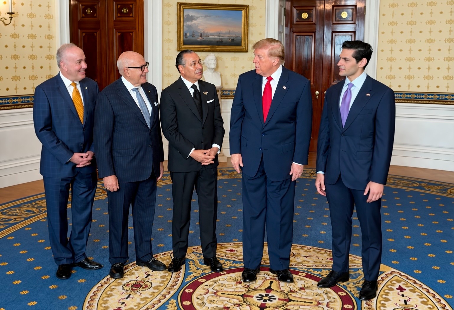 <p>Kamel Ghribi with Donald J. Trump President of the United States-4</p>