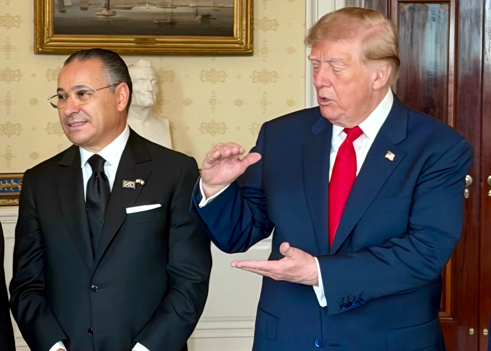 <p>Kamel Ghribi with Donald J. Trump President of the United States</p>