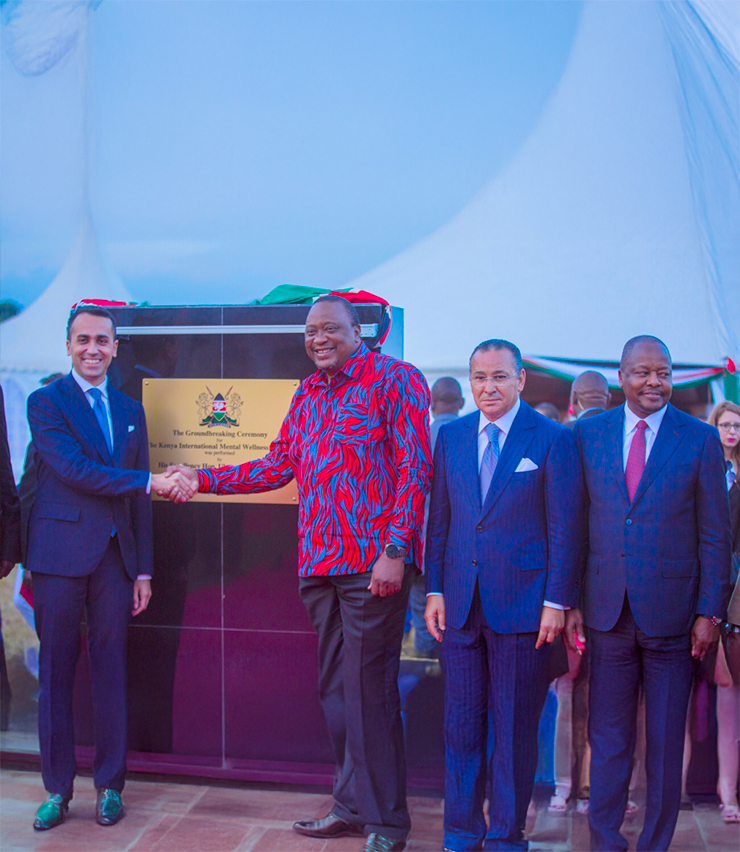 Laying of the foundation stone Ceremony for the new Kenya International Mental Wellness Hospital