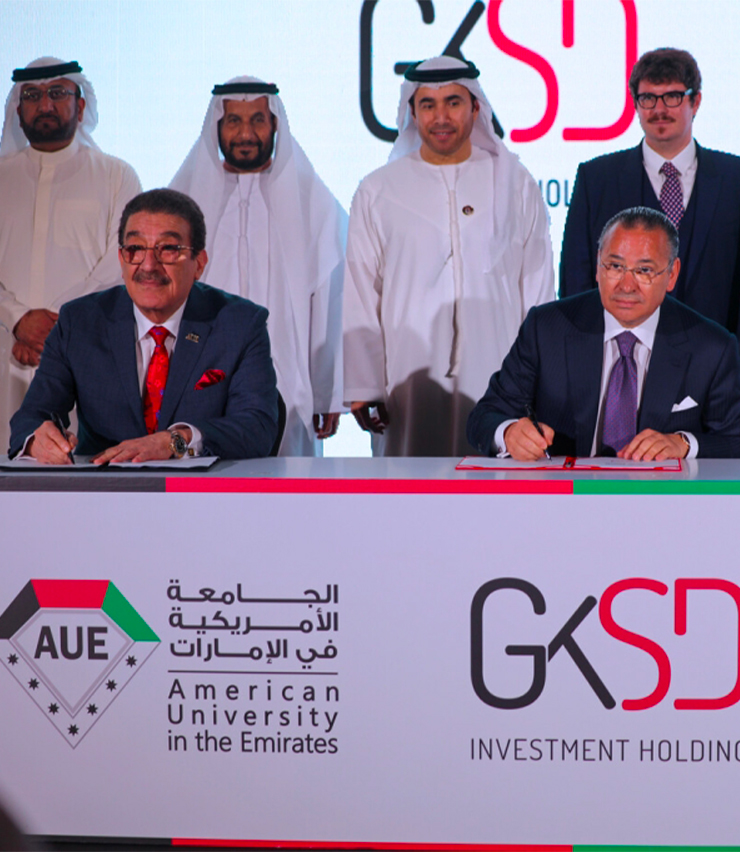 Signing Ceremony between GKSD Investment Holding and the American University in the Emirates