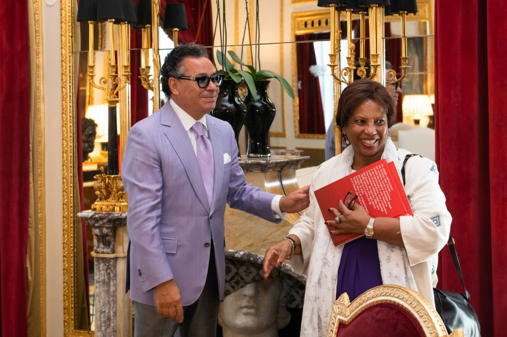 Kamel Ghribi meets H.E. Janine Tagliante-Saracino the ambassador of the Ivory Coast to Italy