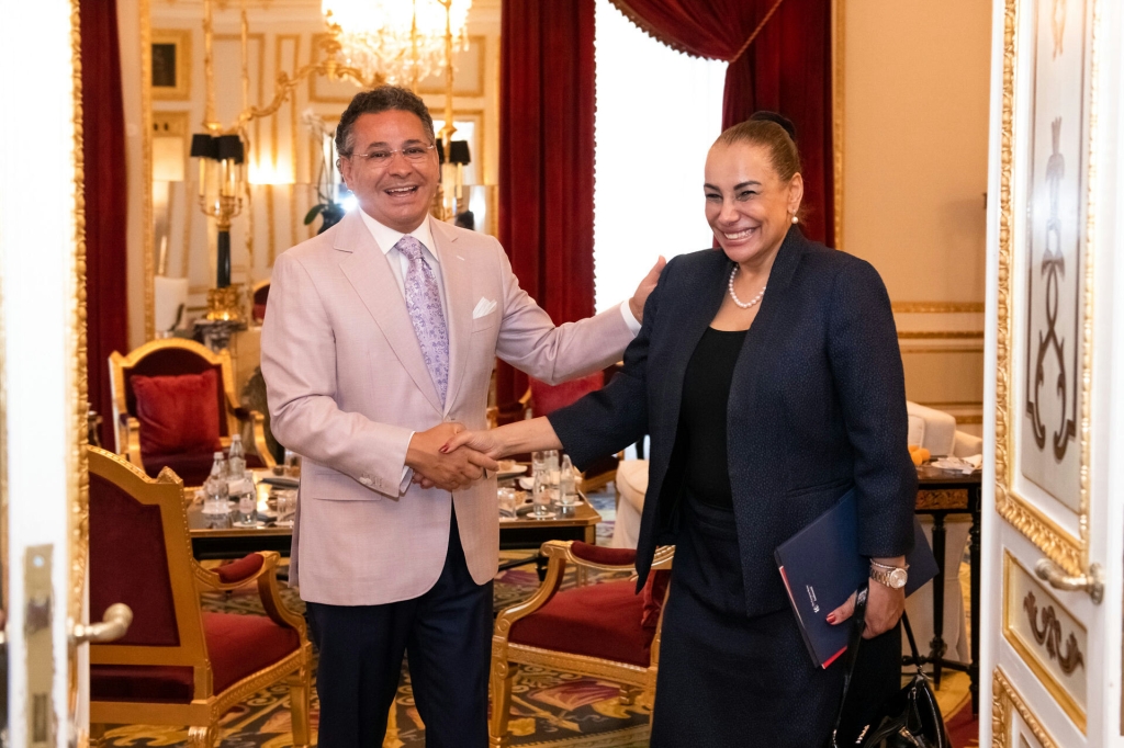 Kamel Ghribi welcomes Her Excellency Enas Mekkawy the Arab League Ambassador to his residence in Rome