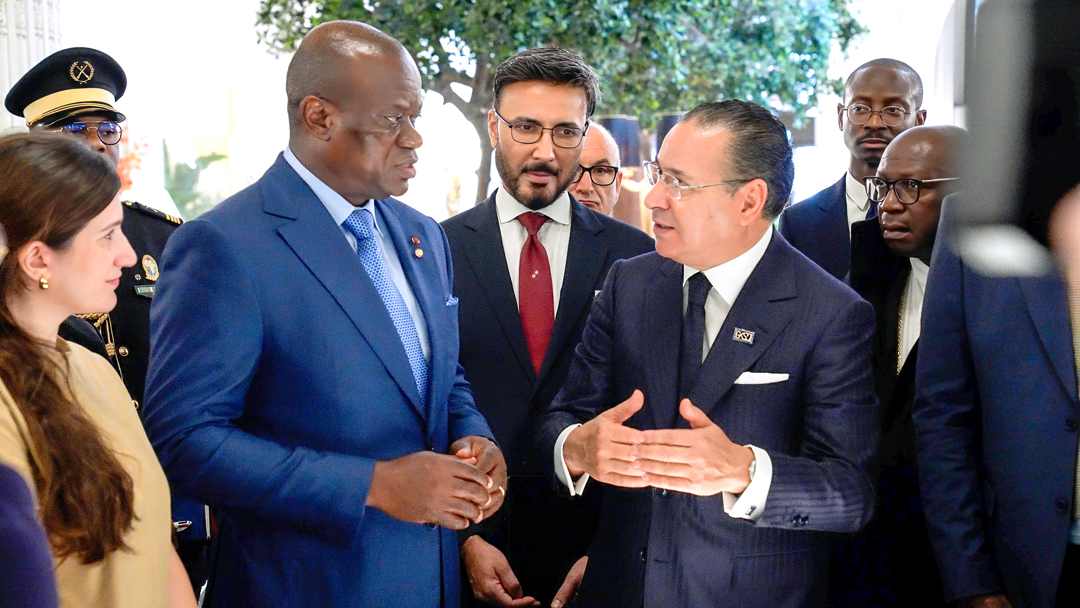Kamel Ghribi with H.E. Brice Clotaire Oligui Nguema, President of Gabon